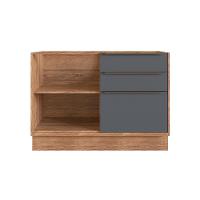 Cozinha Completa Manhattan Ten com Vidro 11 PT 3 GV Freijó e Grafito - 9