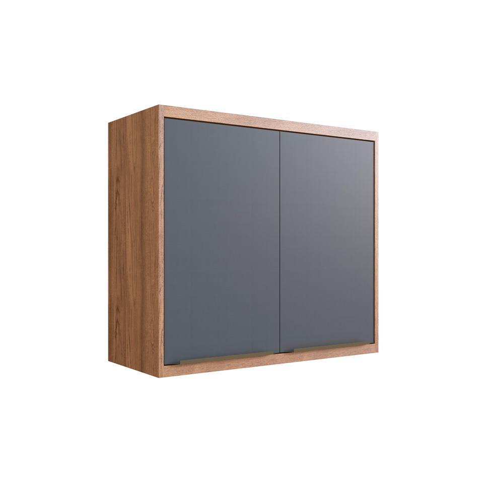 Cozinha Completa Manhattan Ten 11 PT 3 GV Freijó e Grafito - 10