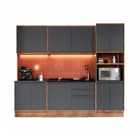 Cozinha Completa Manhattan Ten 11 PT 3 GV Freijó e Grafito - 6