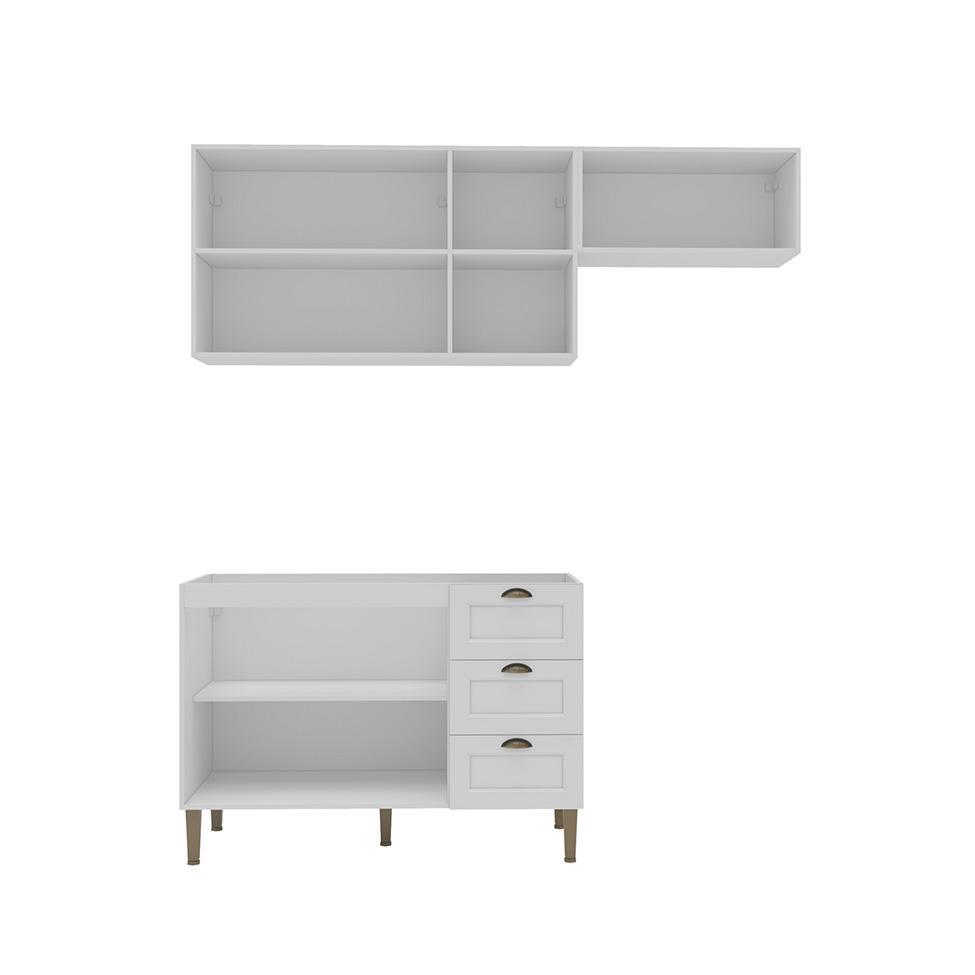 Cozinha Compacta Lavanda 6 PT 3 GV Branca - 4