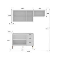 Cozinha Compacta Lavanda 6 PT 3 GV Branca - 2