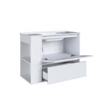 Conjunto de Gabinete com Lavatório Estela e Armário de Banheiro com Espelho 1 PT 1 GV Branco - 6