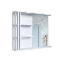 Conjunto de Gabinete com Lavatório Estela e Armário de Banheiro com Espelho 1 PT 1 GV Branco - 10