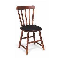 Conjunto com 2 Cadeiras Dalas Veludo Preto e Nozes - 2