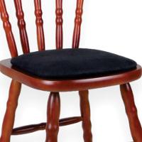 Conjunto com 2 Cadeiras Dalas Veludo Preto e Imbuia - 4