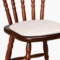 Conjunto com 2 Cadeiras Dalas Veludo Bege e Nozes - 4