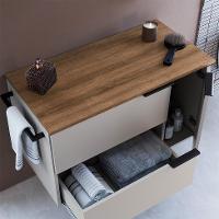 Gabinete de Banheiro Pamplona 2 PT 1 GV Arenas e Mel - 5