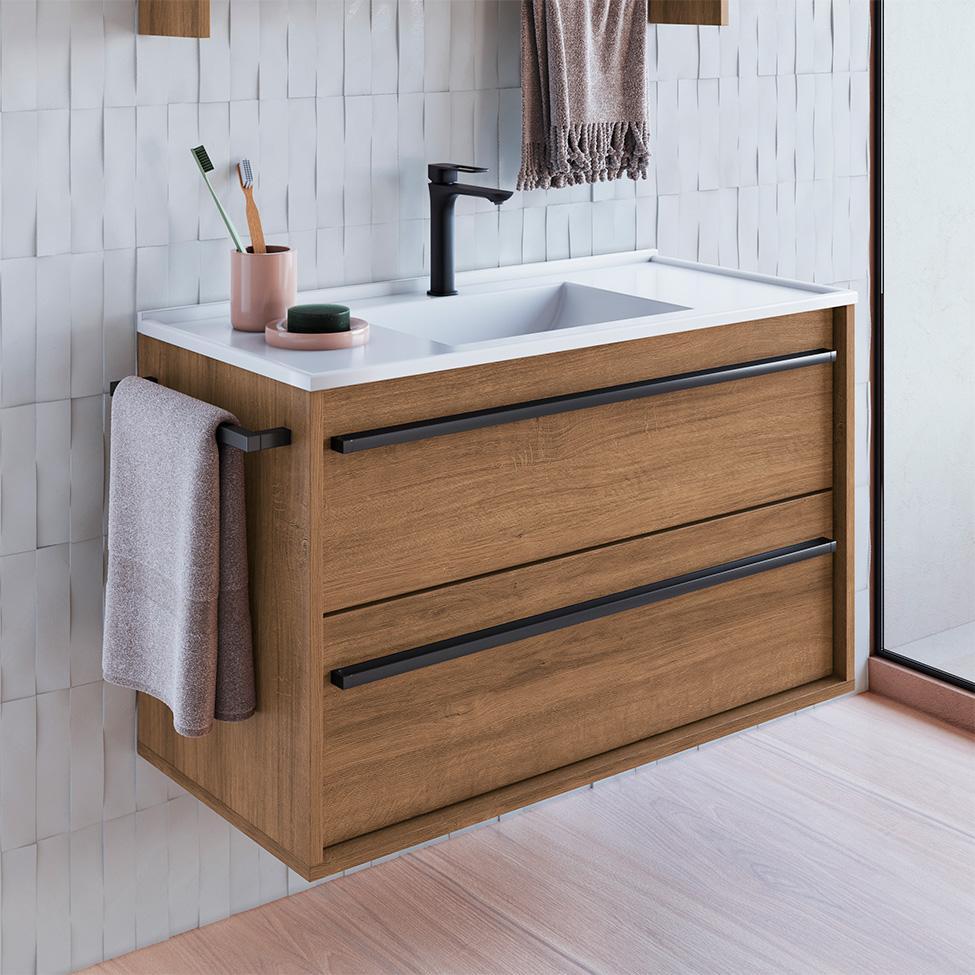 Gabinete de Banheiro com Pia Sebastian 1 PT 1 GV Mel - 4