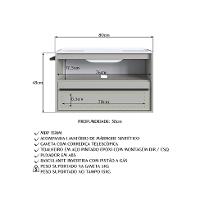Gabinete de Banheiro com Pia Sebastian 1 PT 1 GV Arenas - 7