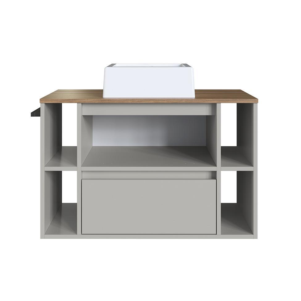 Gabinete de Banheiro com Cuba Sierra 1 PT 1 GV Arenas e Mel - 2