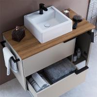 Gabinete de Banheiro com Cuba Pamplona 2 PT 1 GV Arenas e Mel - 5