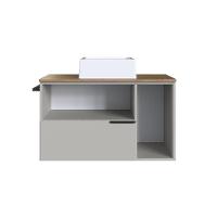 Gabinete de Banheiro com Cuba Pamplona 2 PT 1 GV Arenas e Mel - 6