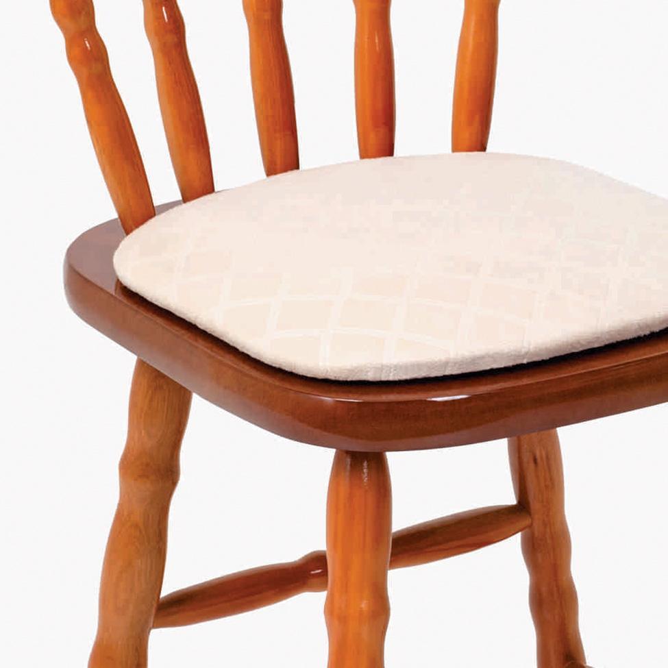 Conjunto com 2 Cadeiras Dalas Veludo Bege e Mel - 4