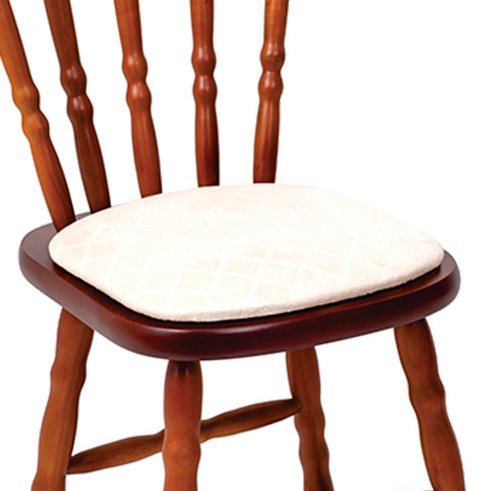 Conjunto com 2 Cadeiras Dalas Veludo Bege e Imbuia - 4