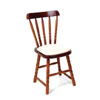 Conjunto com 2 Cadeiras Dalas Veludo Bege e Imbuia - 2