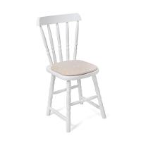 Conjunto com 2 Cadeiras Dalas Veludo Bege e Branco - 2