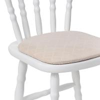 Conjunto com 2 Cadeiras Dalas Veludo Bege e Branco - 4