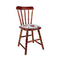 Conjunto com 2 Cadeiras Dalas Poliéster Florido e Imbuia - 2