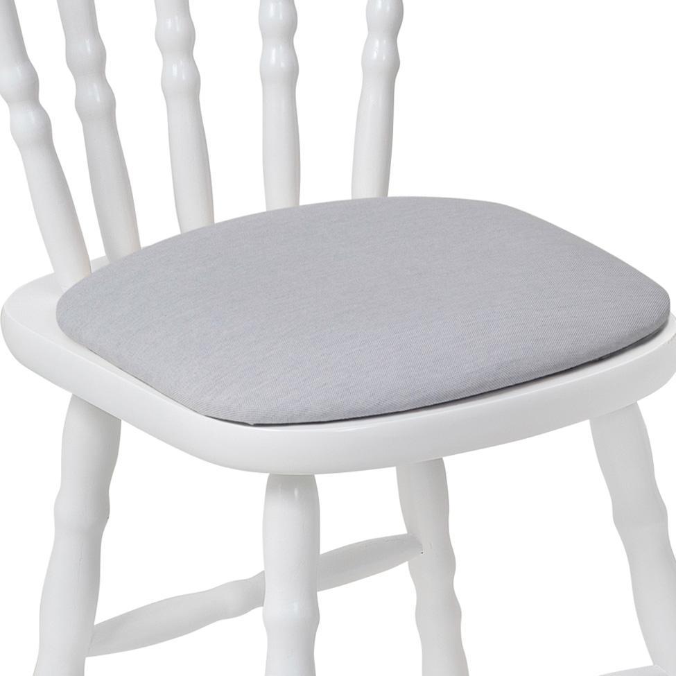 Conjunto com 2 Cadeiras Dalas Linho Cinza e Branco - 4