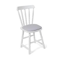 Conjunto com 2 Cadeiras Dalas Linho Cinza e Branco - 2