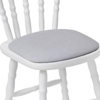 Conjunto com 2 Cadeiras Dalas Linho Cinza e Branco - 4