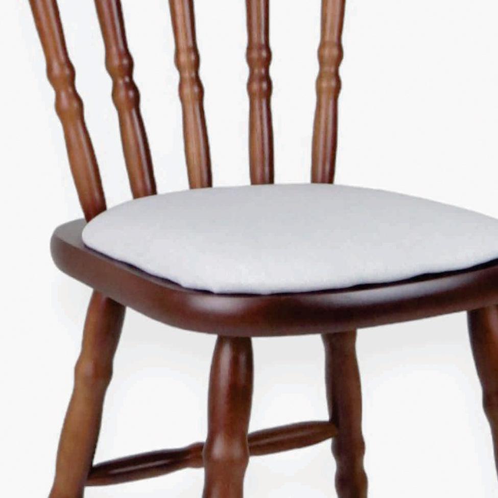 Conjunto com 2 Cadeiras Dalas Linho Branco e Nozes - 4