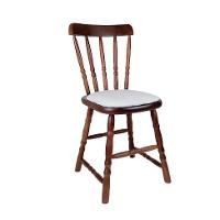 Conjunto com 2 Cadeiras Dalas Linho Branco e Nozes - 2