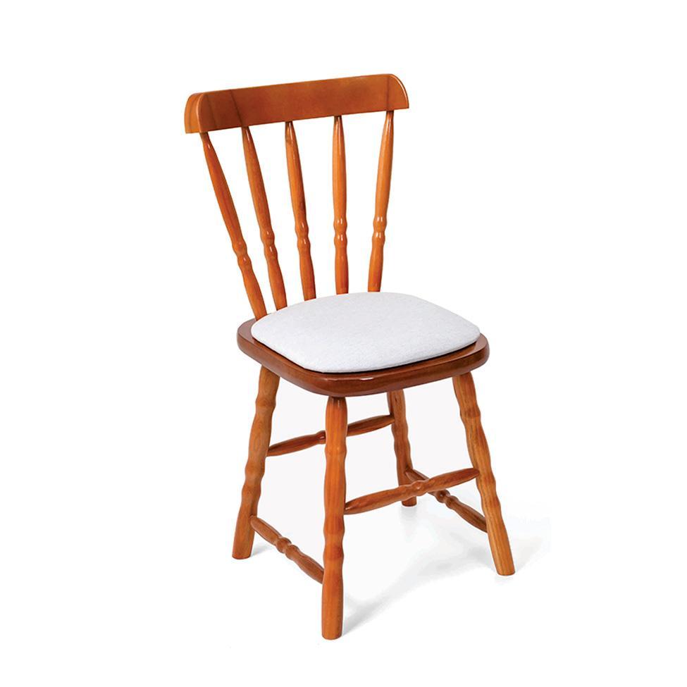 Conjunto com 2 Cadeiras Dalas Linho Branco e Mel - 2