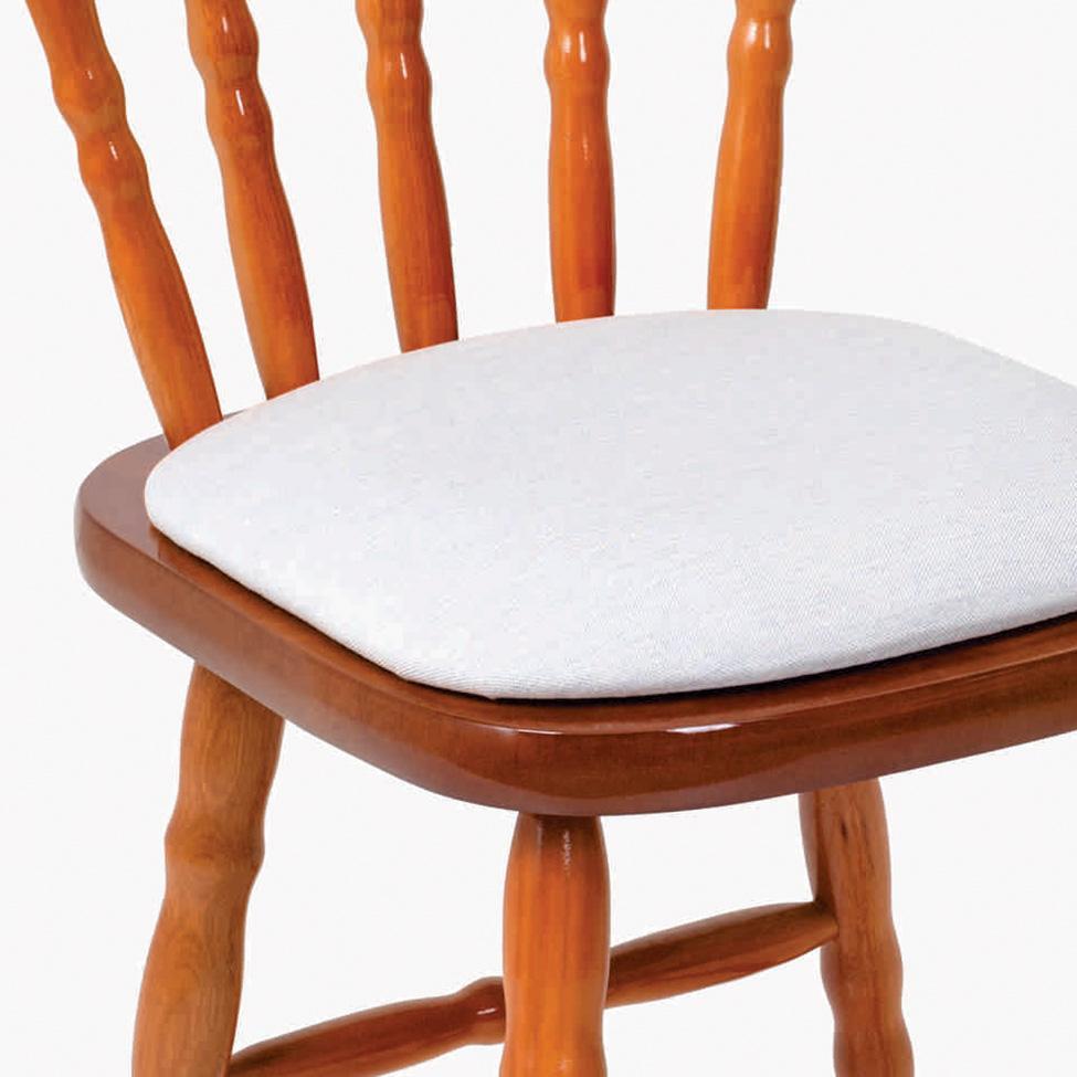 Conjunto com 2 Cadeiras Dalas Linho Branco e Mel - 4