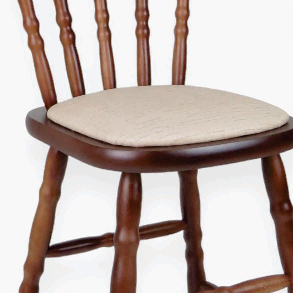 Conjunto com 2 Cadeiras Dalas Linho Bege e Nozes - 4