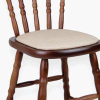 Conjunto com 2 Cadeiras Dalas Linho Bege e Nozes - 4