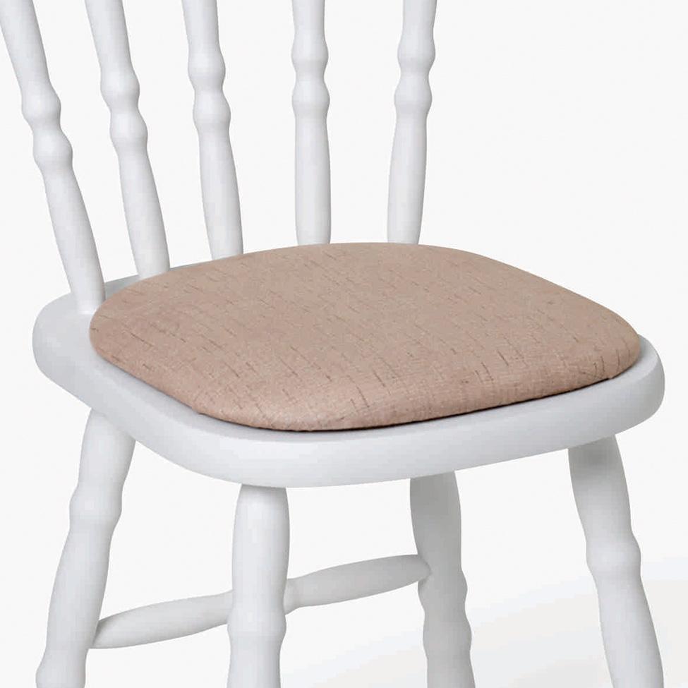 Conjunto com 2 Cadeiras Dalas Linho Bege e Branco - 4