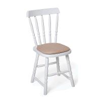 Conjunto com 2 Cadeiras Dalas Linho Bege e Branco - 2