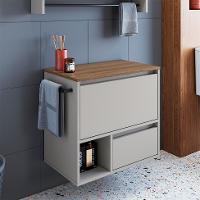 Gabinete de Banheiro Vigo 1 PT 1 GV Arenas e Mel - 5