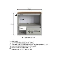 Gabinete de Banheiro Vigo 1 PT 1 GV Arenas e Mel - 7