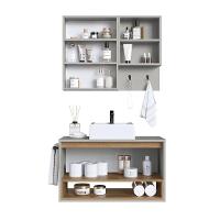 Conjunto para Banheiro com Cuba Viseu 3 PT Arenas e Mel