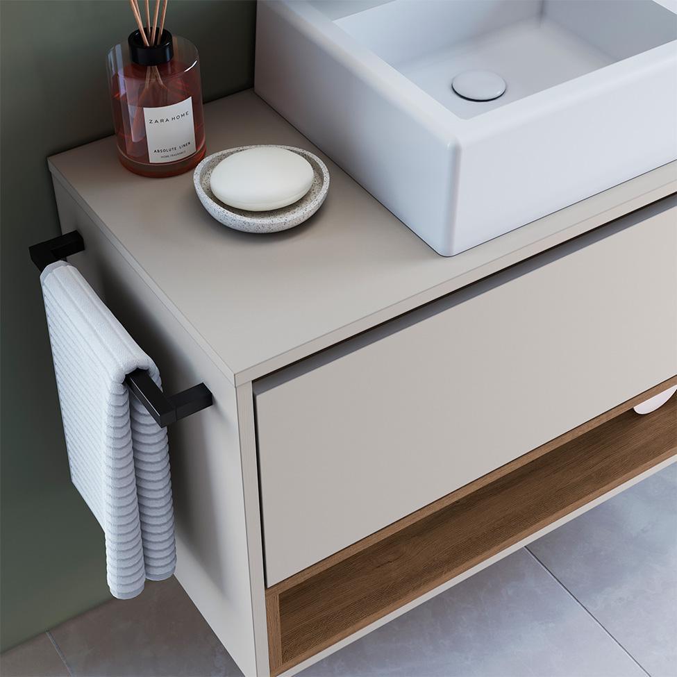 Gabinete de Banheiro com Cuba Viseu 1 PT Arenas e Mel - 5