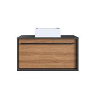 Gabinete de Banheiro com Cuba Estella 1 GV Mel e Grafite - 6