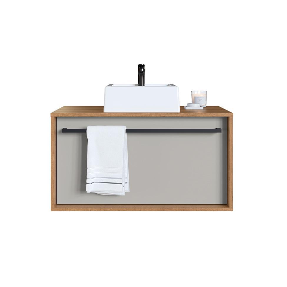 Gabinete de Banheiro com Cuba Estella 1 GV Mel e Arenas - 7