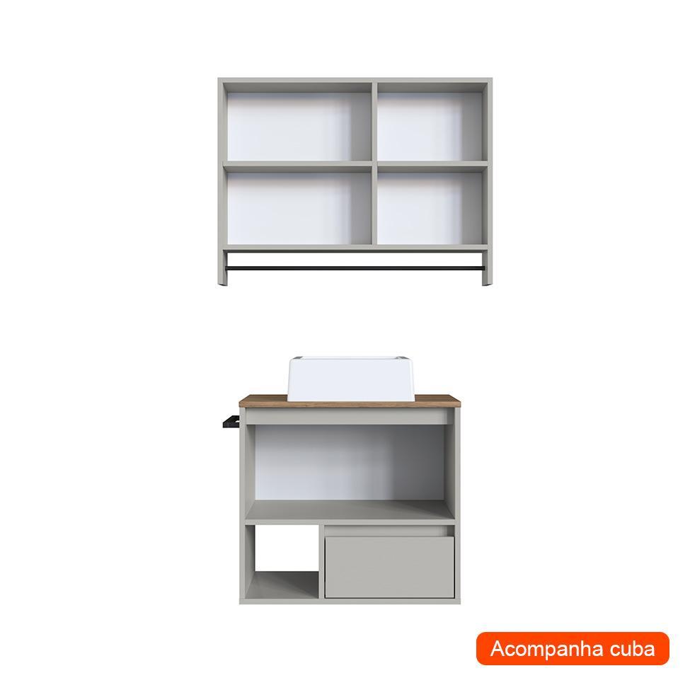 Conjunto para Banheiro com Cuba Vigo 2 PT 1 GV Arenas e Mel - 2