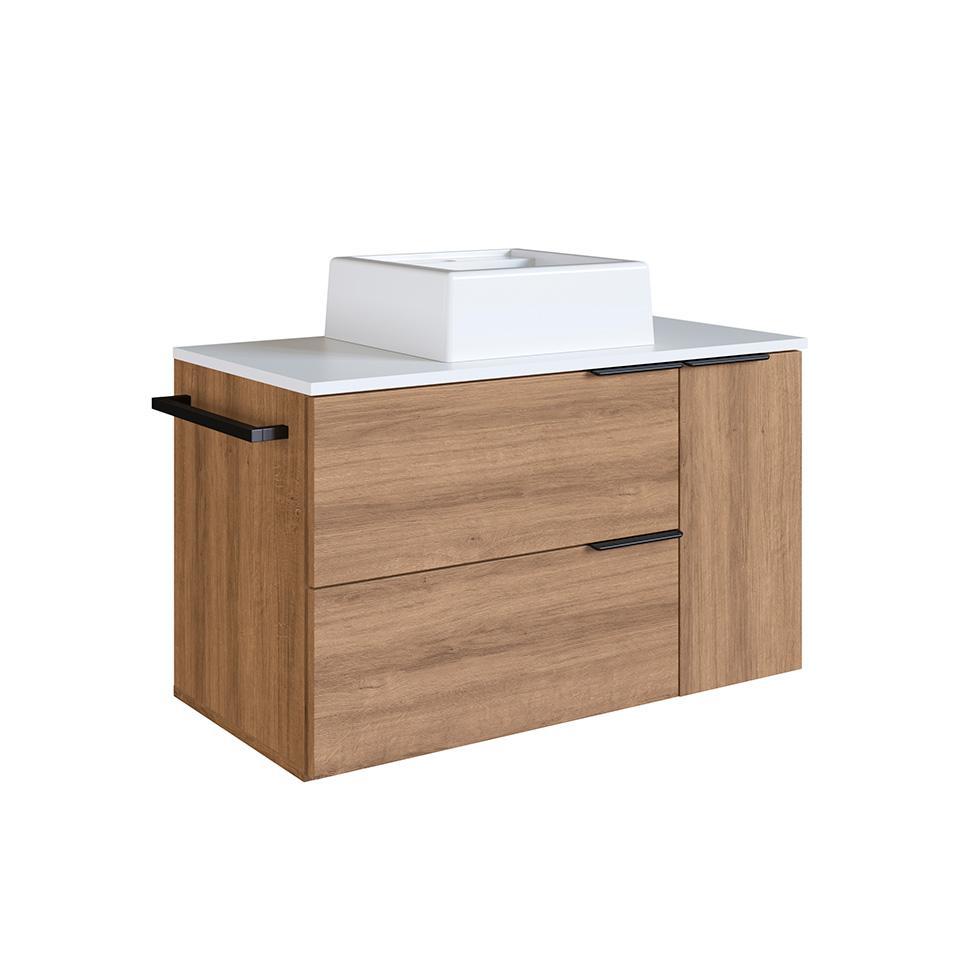 Conjunto para Banheiro com Cuba Pamplona 4 PT 1 GV Mel e Arenas - 9