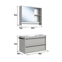 Conjunto para Banheiro com Cuba Sebastian 2 PT 1 GV Arenas - 3