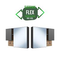 Conjunto para Banheiro com Cuba Estella 2 PT 1 GV Mel e Grafite - 6