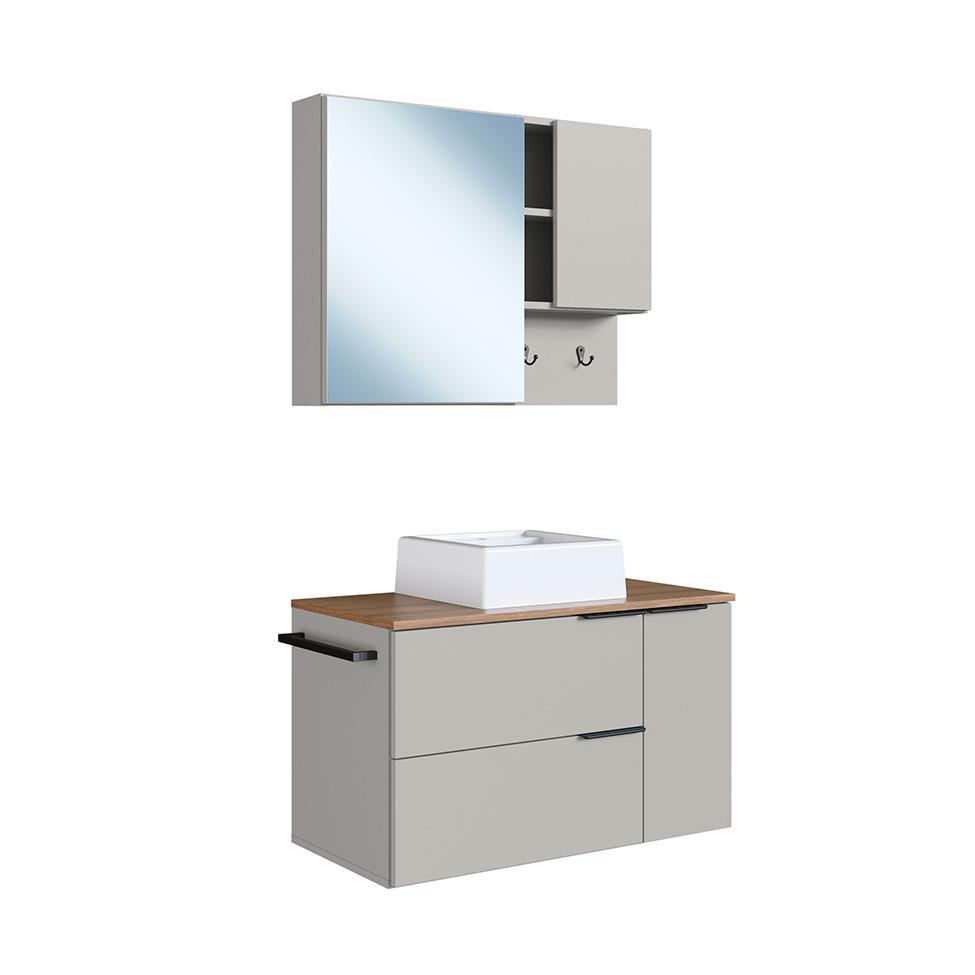 Conjunto para Banheiro com Cuba Pamplona 4 PT 1 GV Arenas e Mel - 4