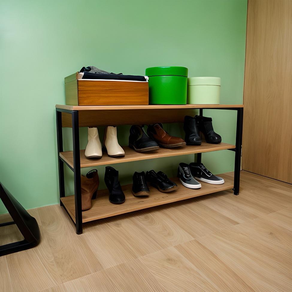 Sapateira Capri Freijó e Preta - 1