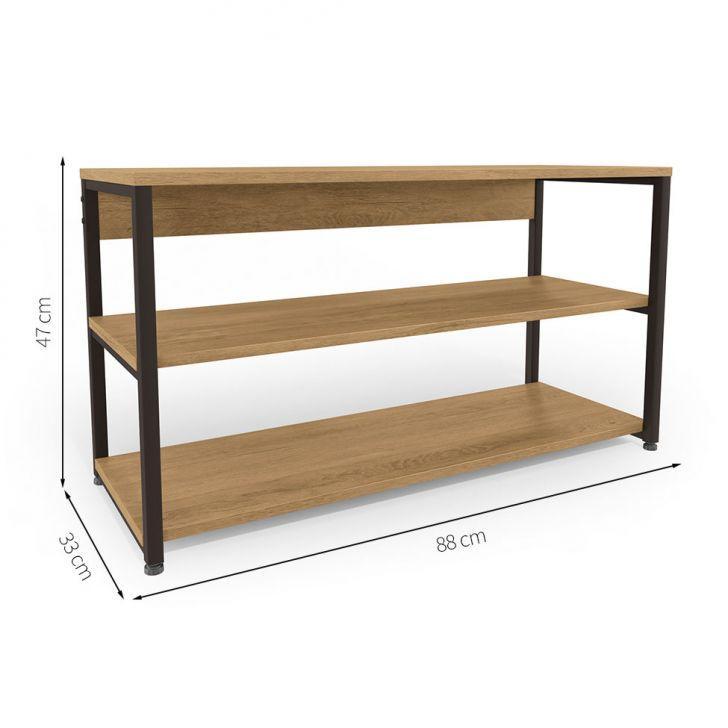 Sapateira Capri Freijó e Preta - 3