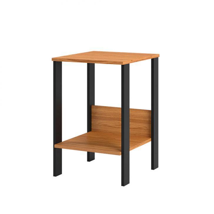 Mesa Lateral Quadrada Flora Feijó e Preta - 2