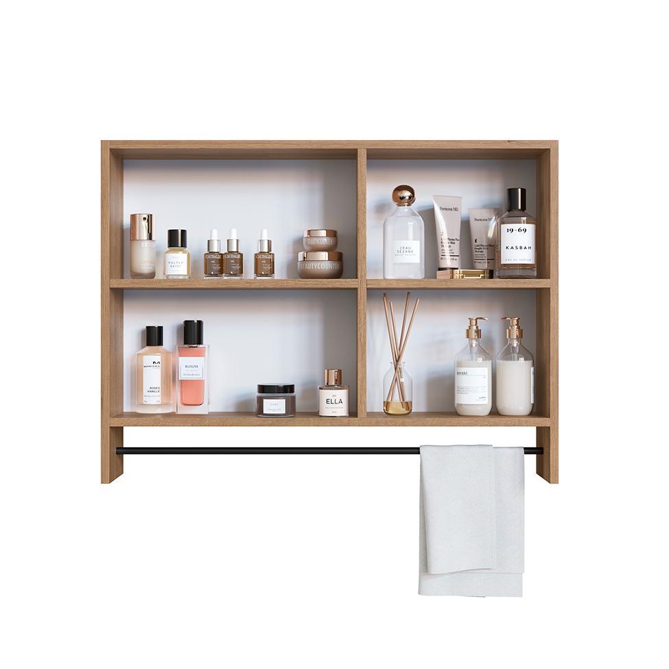 Armário de Banheiro com Espelho Orlie 1 PT Mel - 2