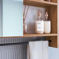 Armário de Banheiro com Espelho Orlie 1 PT Mel - 5