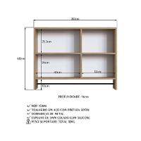 Armário de Banheiro com Espelho Orlie 1 PT Mel - 7